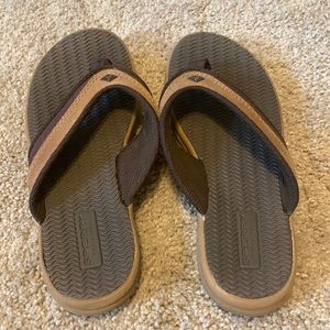 Little boys Sperry sandals. Like new! Size 12